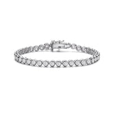 Rhodium Plated Cubic Zirconia Bracelet